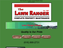 Tablet Screenshot of lawnrangermi.com